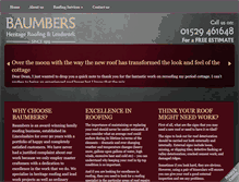 Tablet Screenshot of baumbers.com